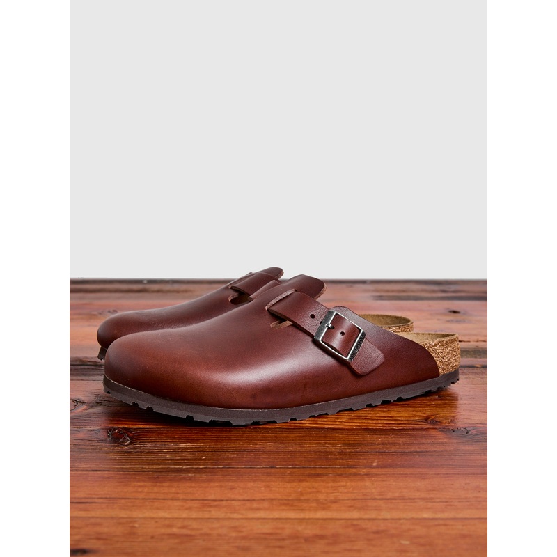 Boston Clog in Vintage Wood Roast Leather