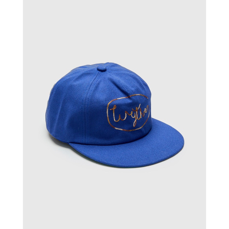 Chainstitch Canvas Ranch Hat in Blue