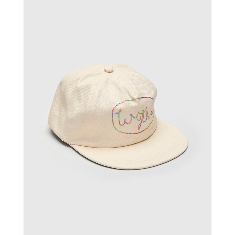 Chainstitch Canvas Ranch Hat in Cream