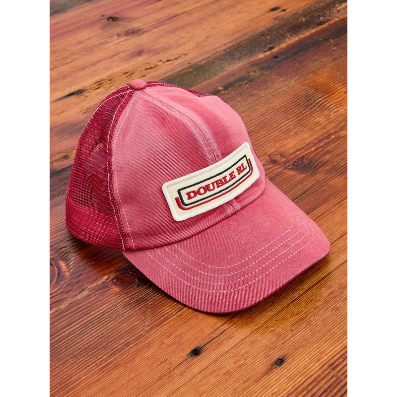 Double RL Trucker Cap in Faded Red