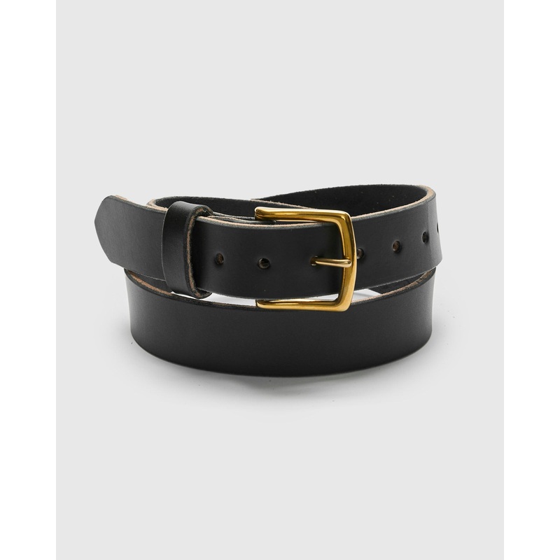 Essential Belt in Black Brass|30|32|34|36|38|40