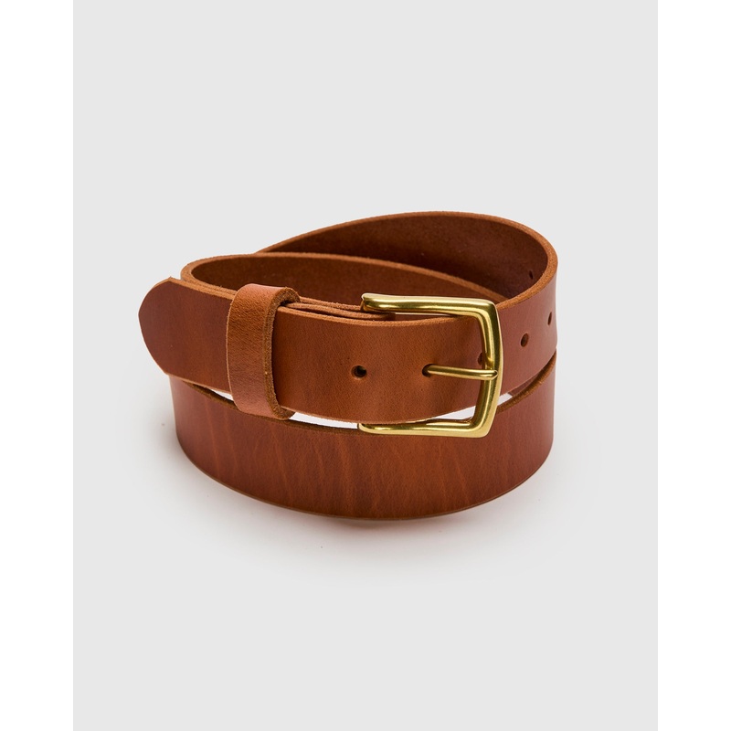 Essential Belt in Cognac Auburn