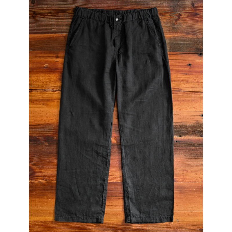 Linen Easy Pants in Black|Small|Medium|Large|X-Large