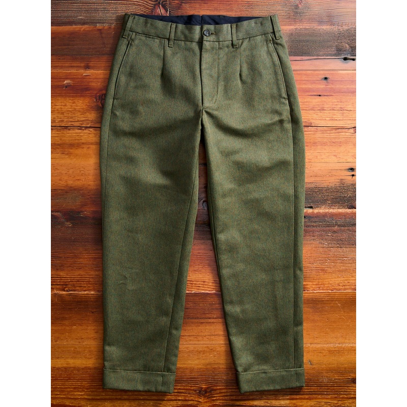Melange Twill Andover Pants in Olive