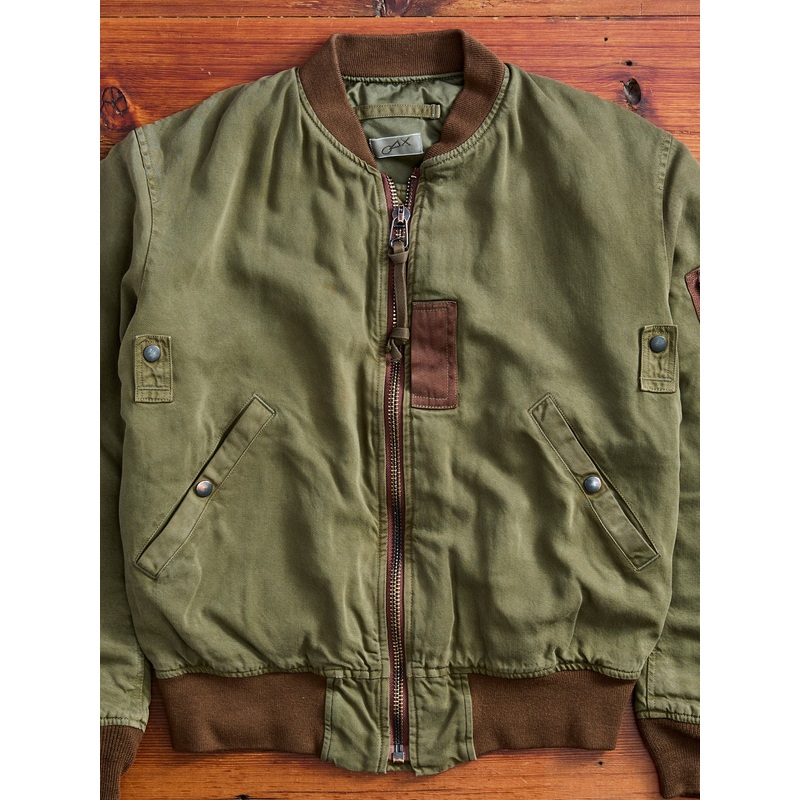 MSP-4025 Vintage Wash MA-1 Jacket in Army Green