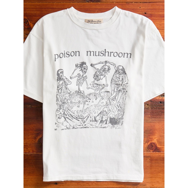 Poison Mushroom New Finish T-Shirt in Off White