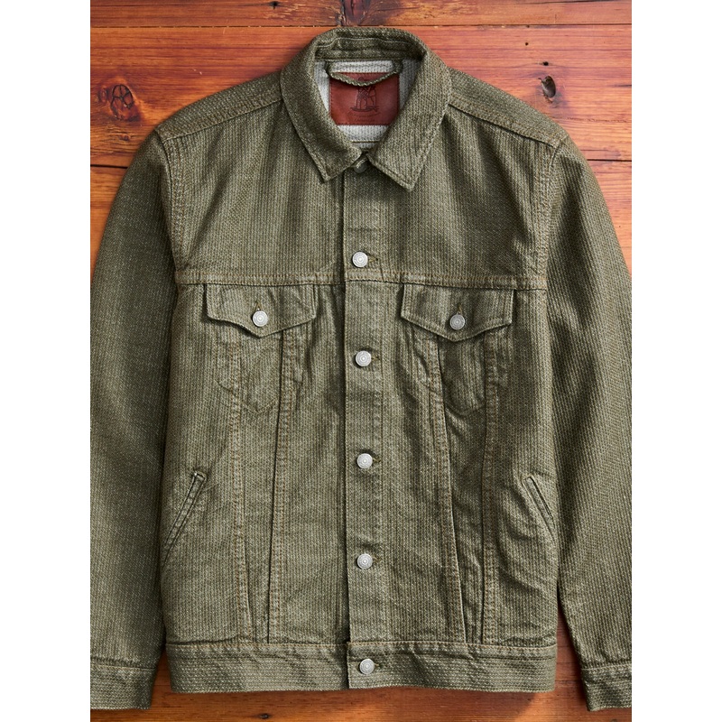Sashiko Type-3 Jacket in Double Olive