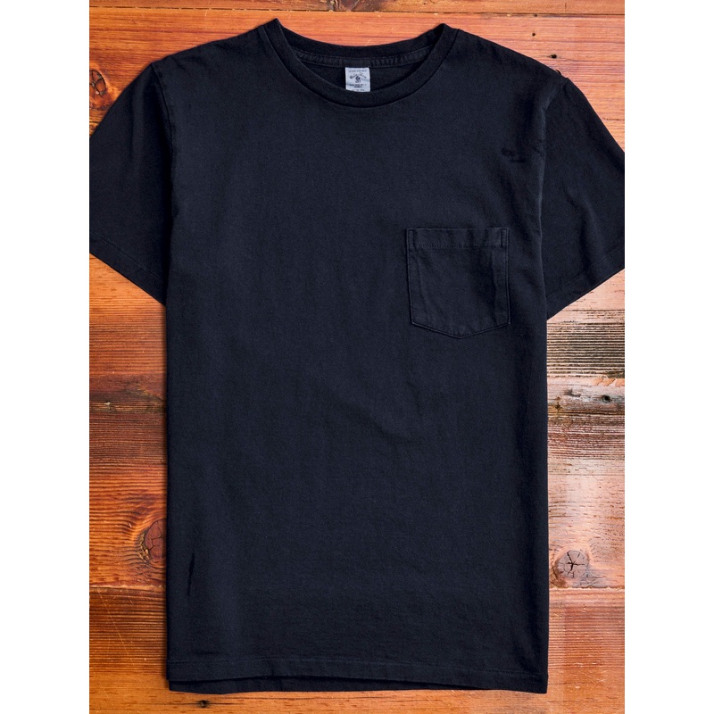 Short Sleeve Crew Tee in Black Indigo