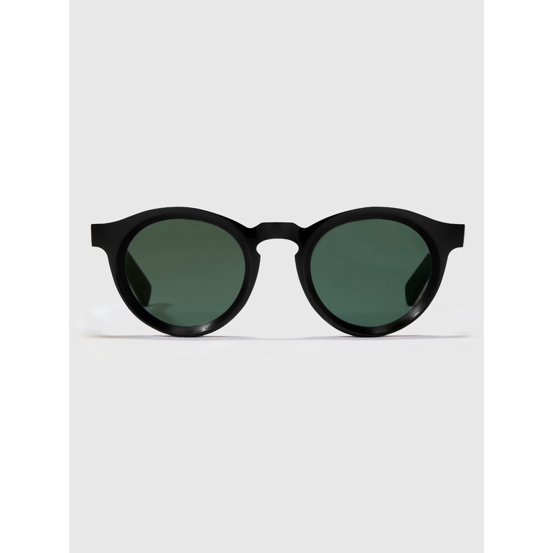 SP-01 P3 Round Sunglasses in Black/Green