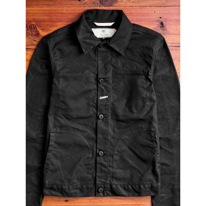 Waxed Canvas Ridgeline Supply Jacket in Black