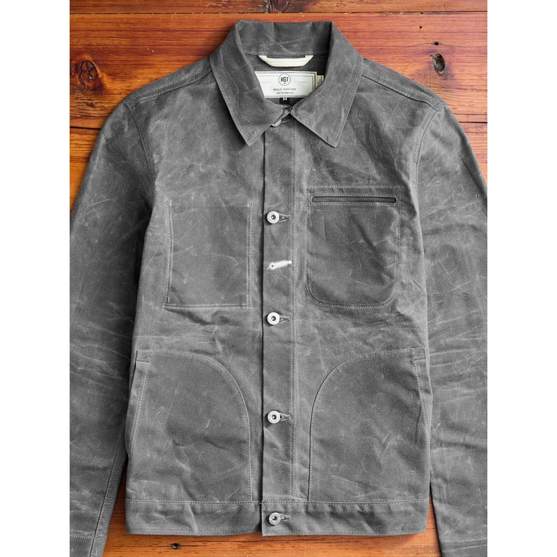 Waxed Canvas Ridgeline Supply Jacket in Grey