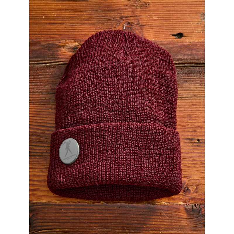 Wool Watch Cap in Burgundy|One Size