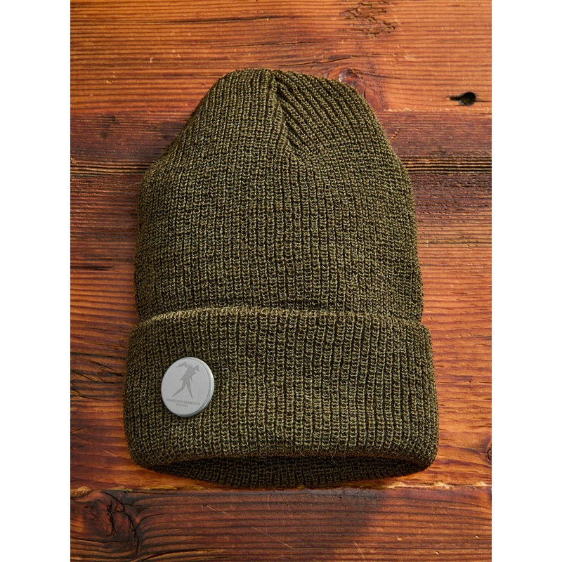 Wool Watch Cap in Olive|One Size