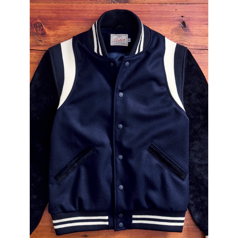15th Anniversary Varsity Jacket in Indigo Roughout