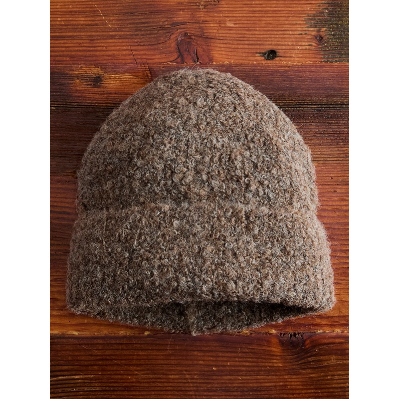 Alpaca Watch Cap in Earth Boucle