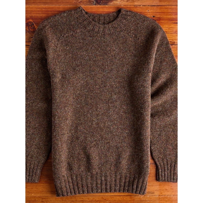 Boxy Space Knit Wool Sweater in Spark