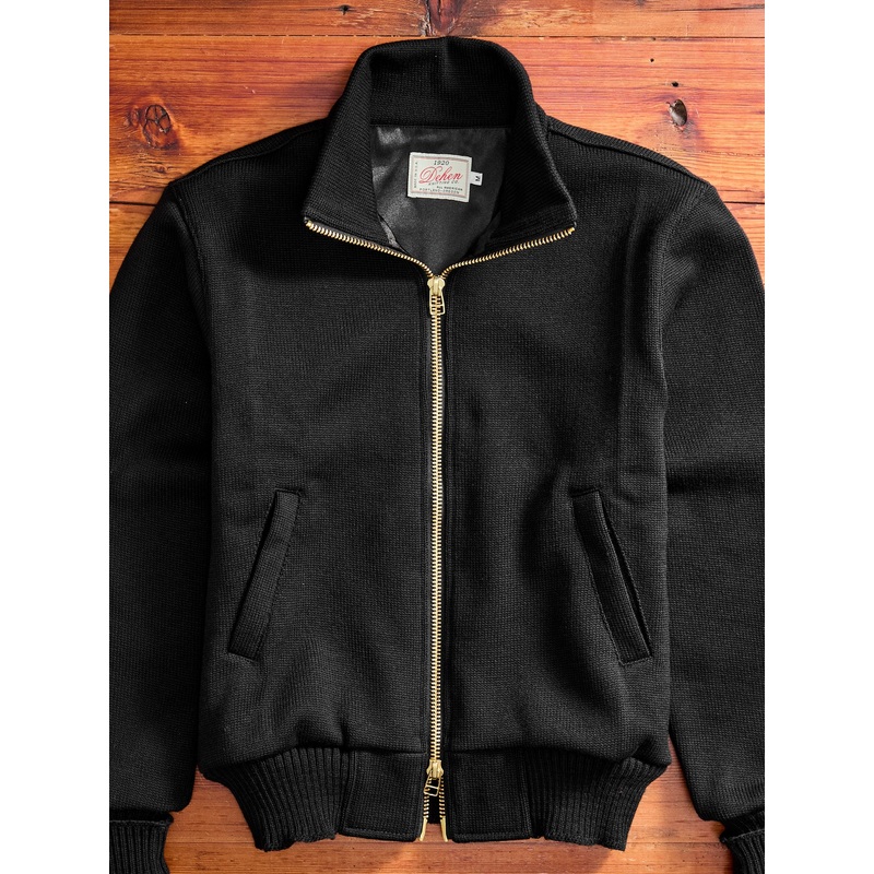Full Throttle Moto Sweater in Black