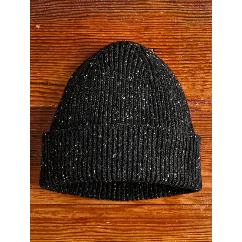 Out of the Blue Wool Beanie in Blackout