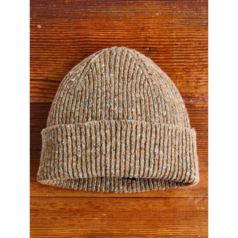 Out of the Blue Wool Beanie in Brownie