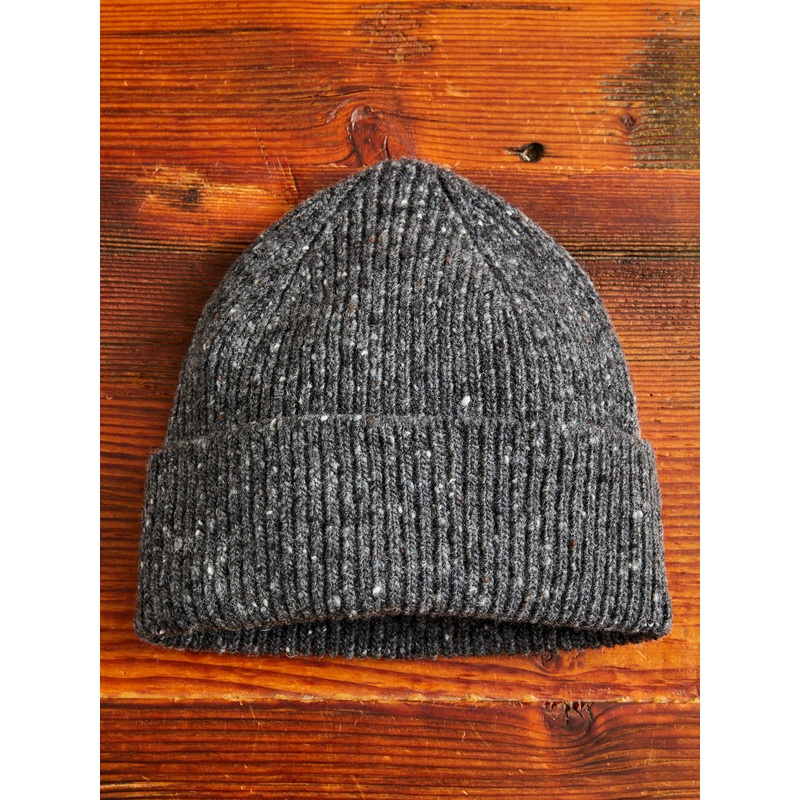 Out of the Blue Wool Beanie in Charcoal