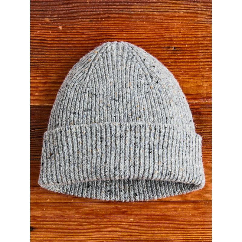 Out of the Blue Wool Beanie in Grey Oasis