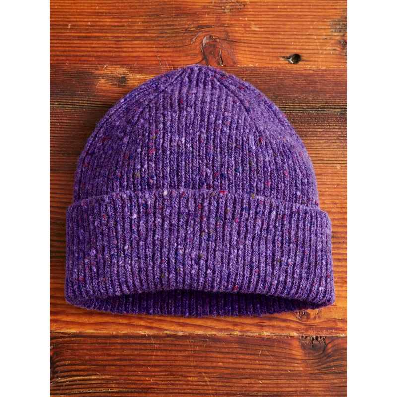 Out of the Blue Wool Beanie in Purple Dream