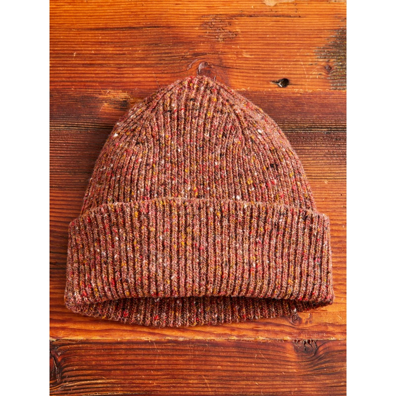 Out of the Blue Wool Beanie in Reddish
