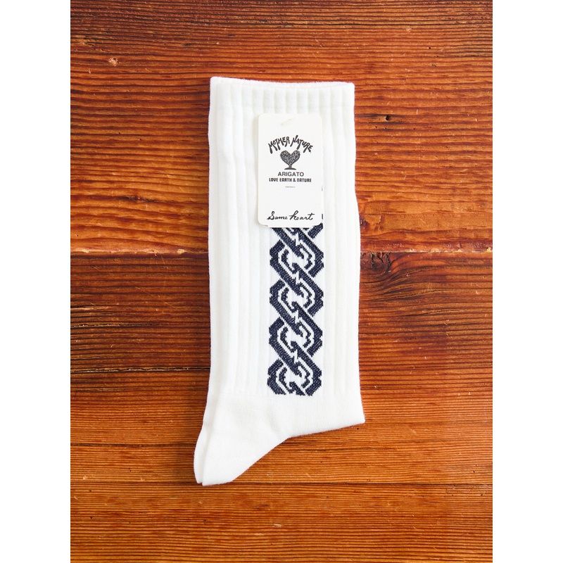 Yoshiwara Tsunagi Socks in White