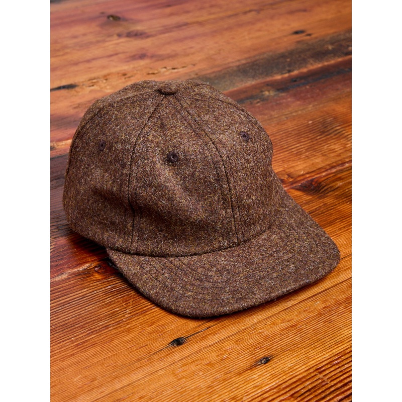 Baseball Hat in Medium Brown Wool