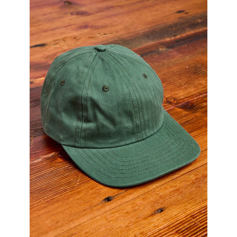 Baseball Hat in Wax Cotton Spruce
