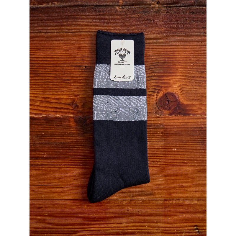 Wind Flow Pile Socks in Dark Navy