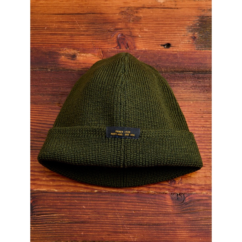 Wool Knit Watch Cap in Loden|One Size