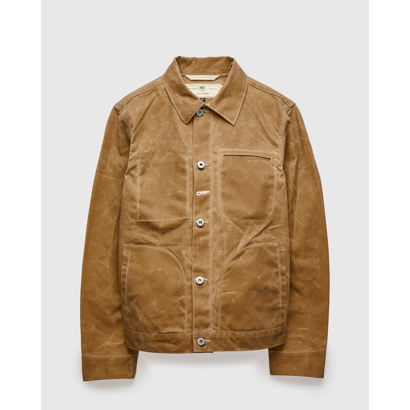 Waxed Canvas Ridgeline Supply Jacket in Tan