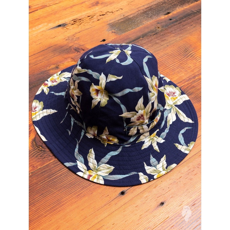 Reversible Sun Hat in Navy|One Size