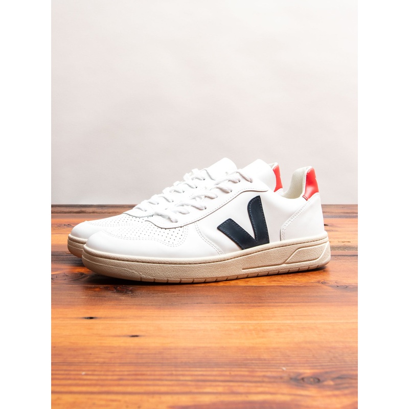 V-10 Sneaker in Extra White Nautico Pekin