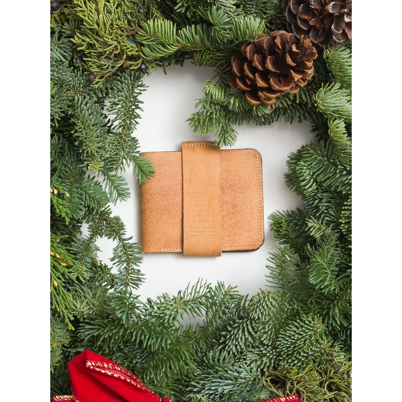 Bifold Wallet in Rough-Out Natural Horse Hide