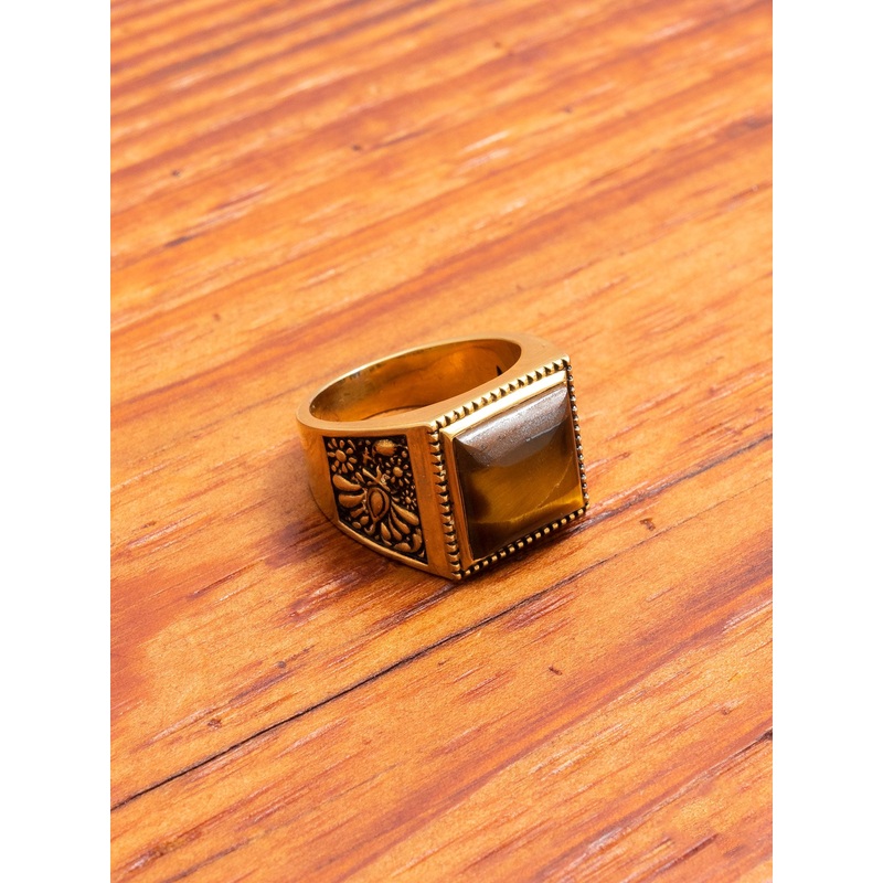 Buick Ring in Gold/Tiger Eye|Medium|Large|X-Large