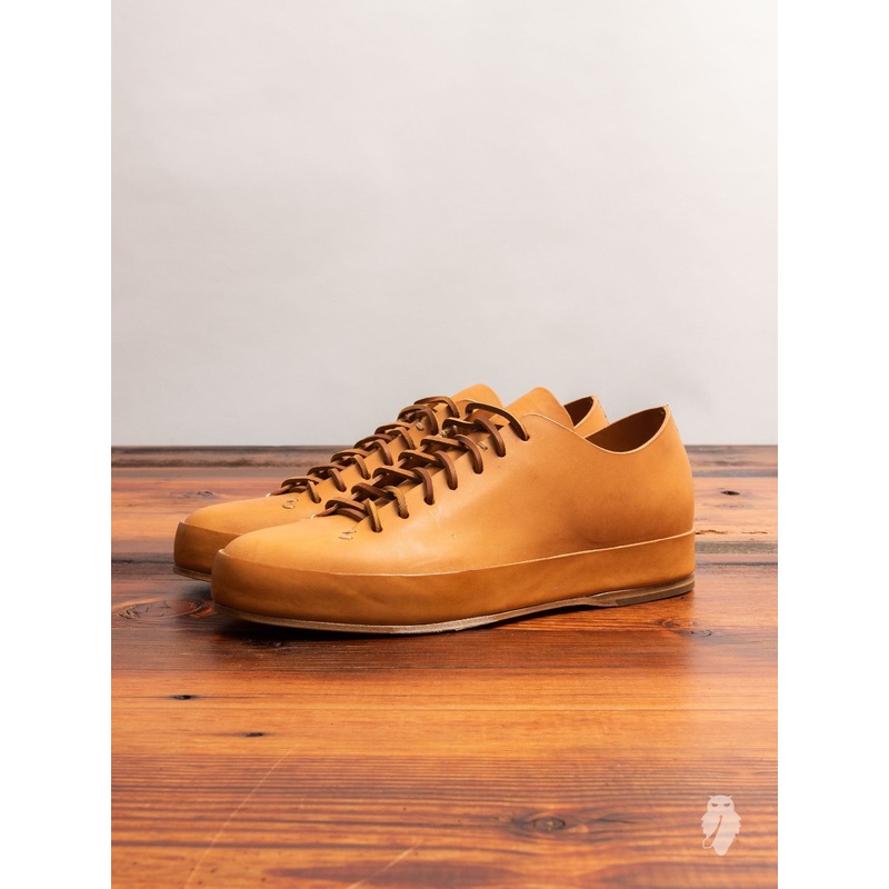 Hand Sewn Low-Top Sneaker in Natural