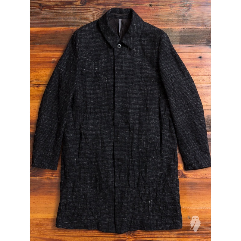 Washi Tweed Mac Coat in Black|2|3|4|5