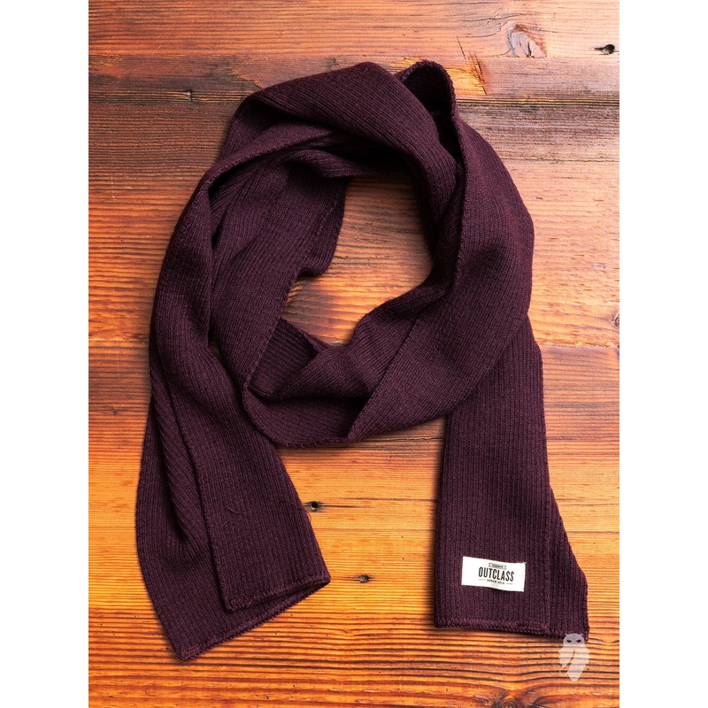 Wool Scarf in Maroon|One Size