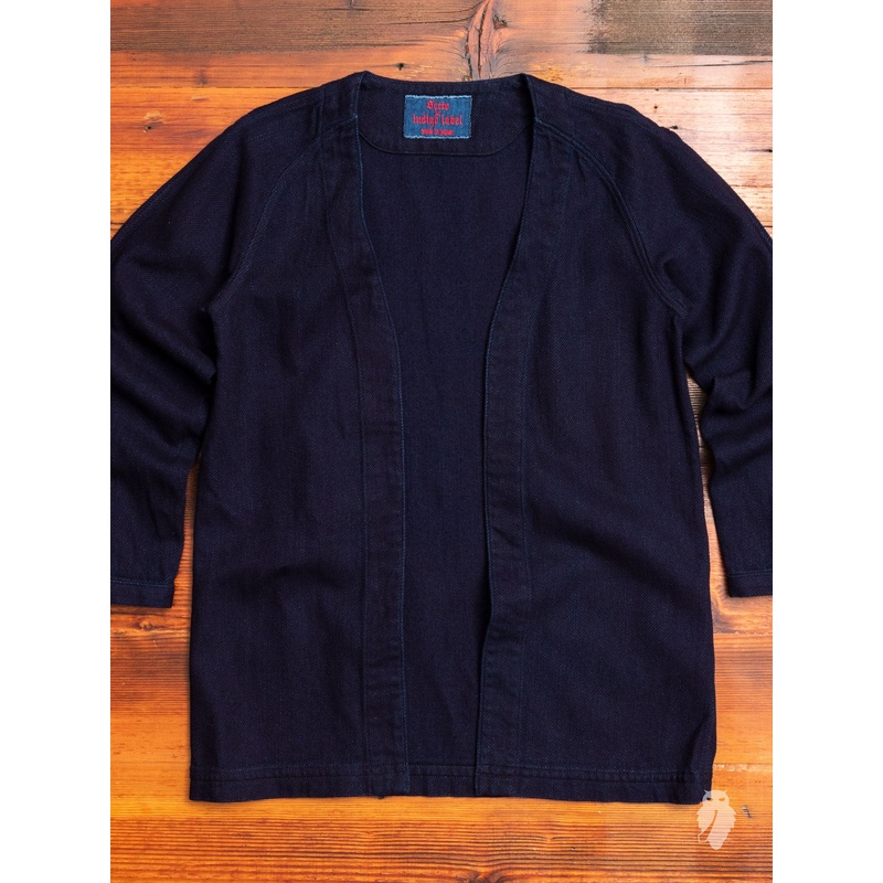10th Anniversary Haori Sashiko Shirt in Indigo
