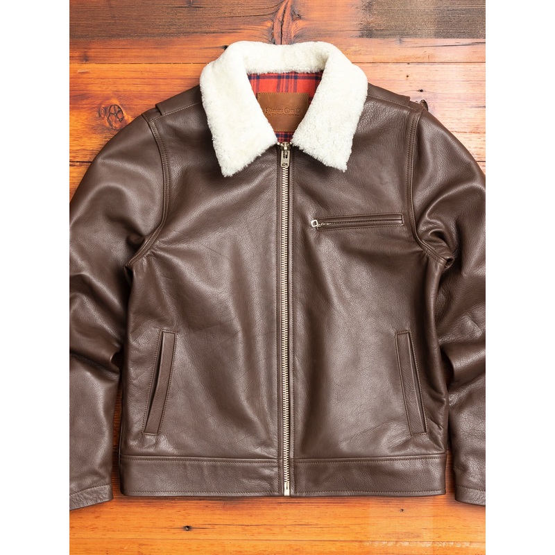 10th Anniversary Leather Jacket in Brown