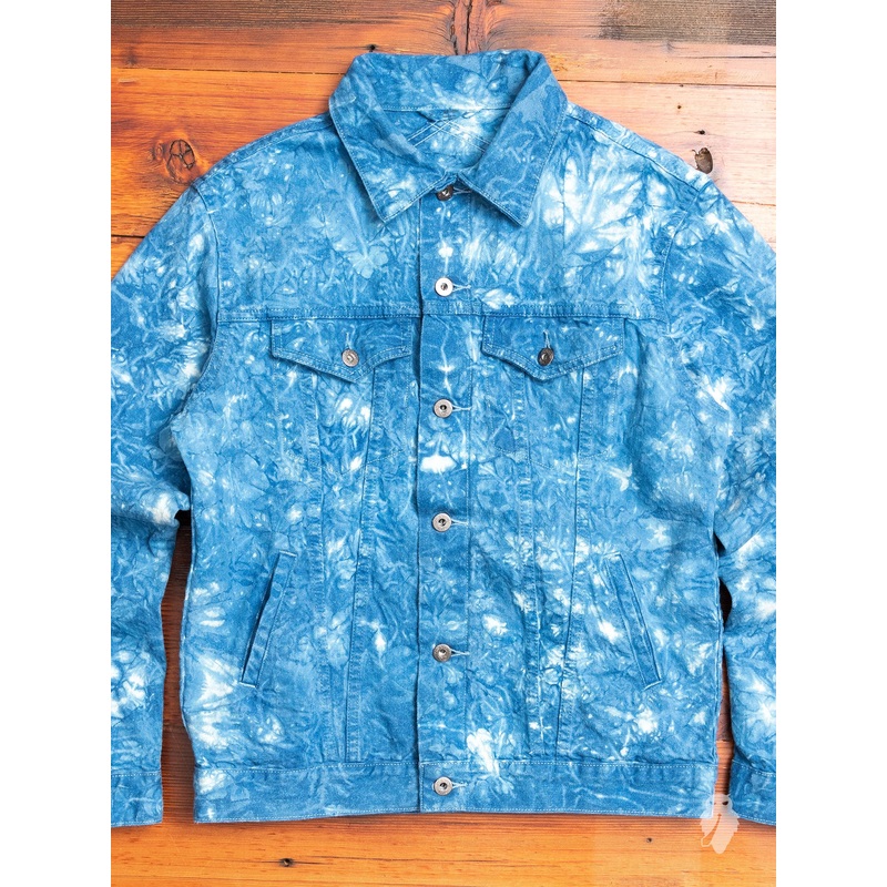 10th Anniversary Type-3 Denim Jacket in Indigo Tie-Dye