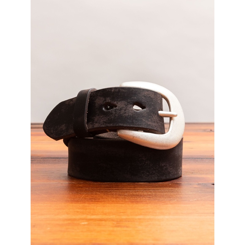 6210 Wild Leather Belt in Black