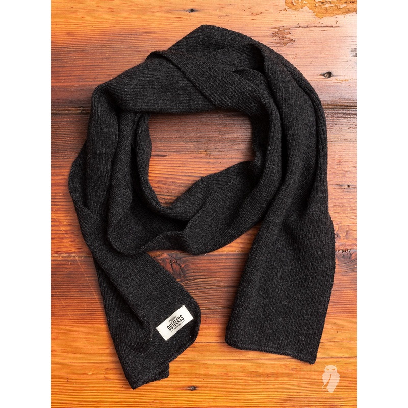 Wool Scarf in Charcoal|One Size
