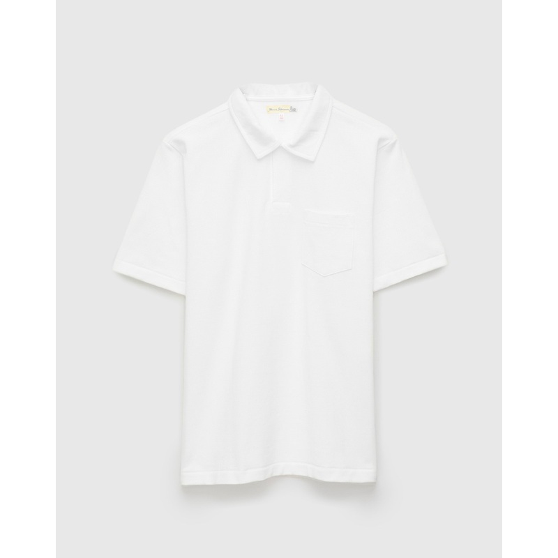 2PKPL Good Originals Loopwheel Polo Shirt in White