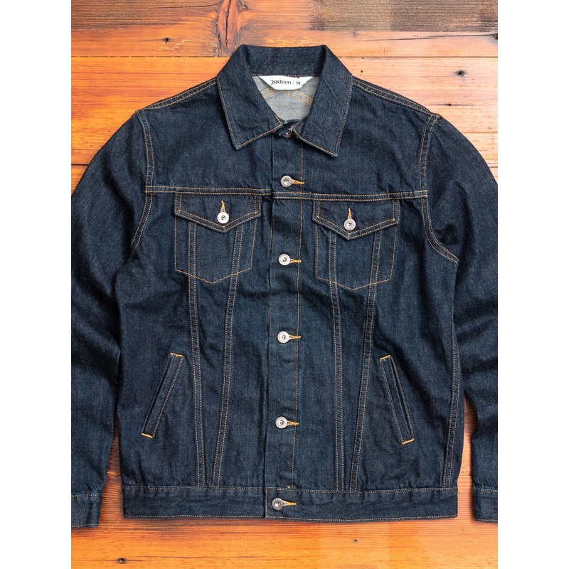 3sixteen x Blue Owl Gold Rush Modified Type-3 Denim Jacket in Indigo