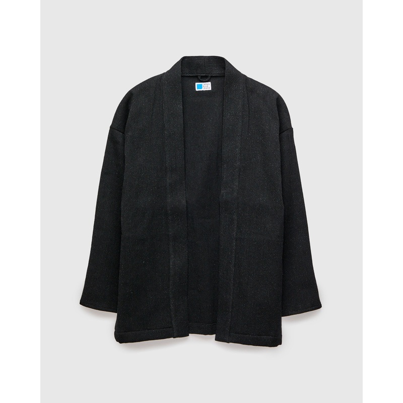 11oz Sashiko Haori Coat in Black