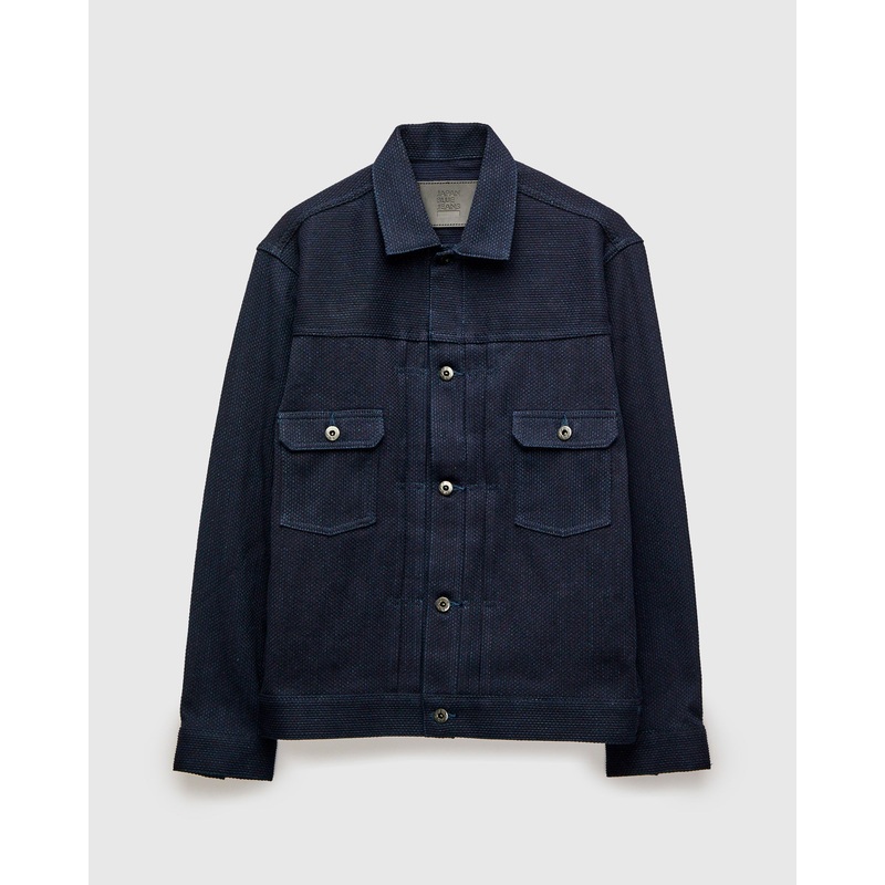 11oz Sashiko Type 2 Jacket in Indigo