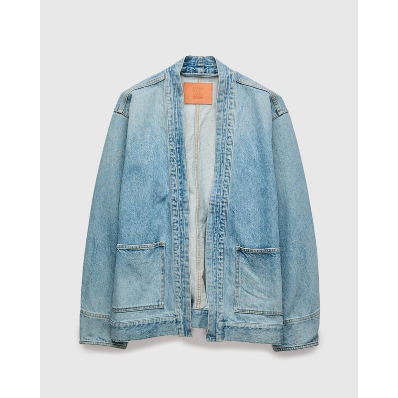 13oz Denim Haori Coat in Indigo